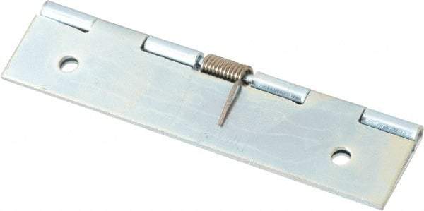 Value Collection - 3-1/2" Long x 1-1/2" Wide x 0.04" Thick, Closing Spring Hinge - Steel, Zinc Plated Finish - A1 Tooling