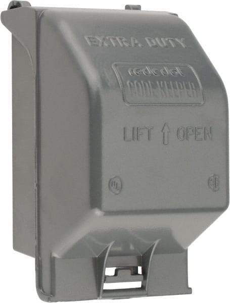 Thomas & Betts - Electrical Outlet Box Aluminum Receptacle Cover - Includes Gasket & Screw - A1 Tooling