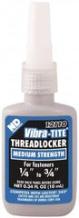 Vibra-Tite - 10 mL Bottle, Blue, Medium Strength Liquid Threadlocker - Series 121, 24 hr Full Cure Time, Hand Tool Removal - A1 Tooling