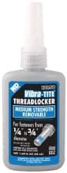 Vibra-Tite - 50 mL Bottle, Blue, Medium Strength Liquid Threadlocker - Series 121, 24 hr Full Cure Time, Hand Tool Removal - A1 Tooling