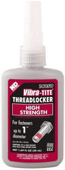 Vibra-Tite - 50 mL Bottle, Red, High Strength Liquid Threadlocker - Series 140, 24 hr Full Cure Time, Hand Tool, Heat Removal - A1 Tooling