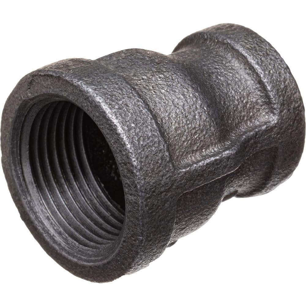 Black Pipe Fittings; Fitting Type: Reducers; Fitting Size: 3/4″ x 1/2″; Material: Malleable Iron; Finish: Black; Fitting Shape: Straight; Thread Standard: BSPT; Connection Type: Threaded; Lead Free: No; Standards: ASTM A197; BS EN 1562