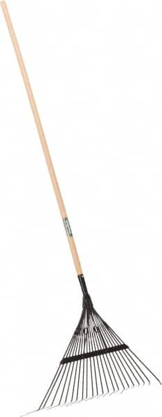 UnionTools - Landscape Rake with 48" Straight Wood Handle - 23" Blade Width, 22 Tines, 22" Tine Length - A1 Tooling