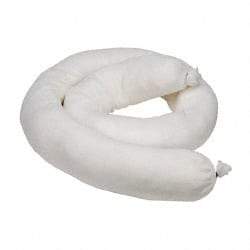 PRO-SAFE - 14 Gal, 4' Long, 3" Diam, Polypropylene Sock - Oil Only, White - A1 Tooling