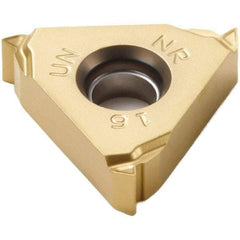 Seco - 16NR Internal Right Hand 18 UN Laydown Threading Insert - Grade CP500, TiAlN/TiN Coated Carbide - A1 Tooling