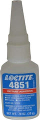 Loctite - 0.70 oz Bottle Clear Instant Adhesive - Series 4851, 20 sec Fixture Time, 24 hr Full Cure Time, Bonds to Fabric, Leather & Paper - A1 Tooling