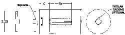 Parlec - 1-7/8" Tap Shank Diam, 1-13/32" Tap Square Size, 2" Pipe Tap, - 3.1" Projection, 2.12" Shank OD, Series Numertap 770 - Exact Industrial Supply