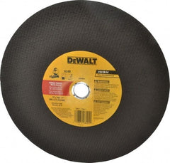 DeWALT - 12" Aluminum Oxide Cutoff Wheel - 7/64" Thick, 1" Arbor, 5,000 Max RPM, Use with Stationary Tools - A1 Tooling