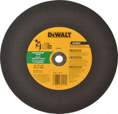 DeWALT - 10" 24 Grit Silicon Carbide Cutoff Wheel - 1/8" Thick, 5/8" Arbor, 6,100 Max RPM, Use with Stationary Tools - A1 Tooling