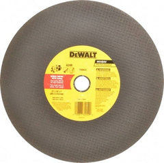 DeWALT - 12" Aluminum Oxide Cutoff Wheel - 1/8" Thick, 1" Arbor, 6,400 Max RPM, Use with Circular Saws - A1 Tooling