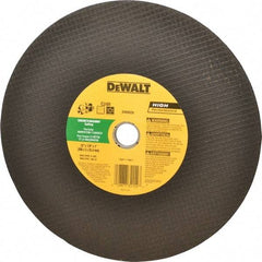 DeWALT - 12" Silicon Carbide Cutoff Wheel - 1/8" Thick, 1" Arbor, 6,400 Max RPM, Use with Circular Saws - A1 Tooling