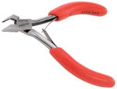 Proto - 4-1/2" OAL, 20 AWG Capacity, Flush Cutter - 3/8" Jaw Length x 7/16" Jaw Width, Angled Tip Head, ESD Cushion Handle - A1 Tooling