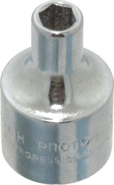 Proto - 3/16", 3/8" Drive, Standard Hand Socket - 6 Points, 1-3/32" OAL, Chrome Vanadium, Chrome Finish - A1 Tooling