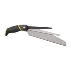 Stanley - 6, 8, 10" Carbon Steel Blade 3-in-1 Saw Set - Aluminum, ABS, TPR Handle, Black Plastic Pistol Grip, 15" OAL - A1 Tooling