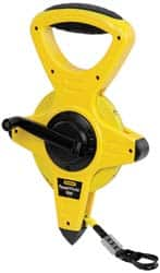 Stanley - 100' x 1/2" Tape Measure - 1/8" & 1/100 & 1/10 & 0.10' Graduation, Engineer Scale Graduation Style, Yellow/Black Case - A1 Tooling