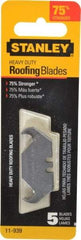 Stanley - 5 Piece Carbon Steel Roofing Blade - 1-7/8" OAL, 0.031" Blade Thickness - A1 Tooling