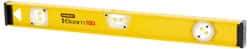 Stanley - 24" Long 3 Vial I-Beam Level - Aluminum, Yellow, 1 Plumb & 2 Level Vials - A1 Tooling