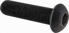 Value Collection - 1/2-20 UNF Hex Socket Drive, Button Screw - Alloy Steel, Black Oxide Finish, Fully Threaded, 2" Length Under Head - A1 Tooling