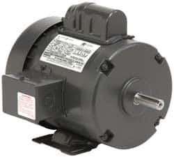 US Motors - 1/2 hp, TEFC Enclosure, No Thermal Protection, 1,725 RPM, 115/208-230 Volt, 60 Hz, Single Phase Permanent Split Capacitor (PSC) Motor - Size 48 Frame, Rigid Mount, 1 Speed, Ball Bearings, 7.6/3.8 Full Load Amps, B Class Insulation, Reversible - A1 Tooling