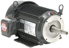 US Motors - 20 hp, TEFC Enclosure, No Thermal Protection, 3,530 RPM, 575 Volt, 60 Hz, Three Phase Standard Efficient Motor - Size 256 Frame, Rigid Mount, 1 Speed, Ball Bearings, 19.3 Full Load Amps, F Class Insulation, Reversible - A1 Tooling