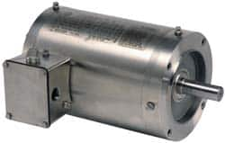 US Motors - 1.5 hp, TEFC Enclosure, No Thermal Protection, 1,755 RPM, 208-230/460 Volt, 60 Hz, Three Phase Energy Efficient Motor - Size 56C Frame, C-Face Mount, 1 Speed, Ball Bearings, 4.3-4.1/2.1 Full Load Amps, F Class Insulation, Reversible - A1 Tooling