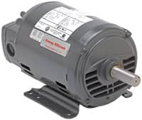 US Motors - 1.5 hp, ODP Enclosure, No Thermal Protection, 1,725 RPM, 208-230/460 Volt, 60 Hz, Polyphase Motor - Size 56H Frame, Flange Mount, 1 Speed, Ball Bearings, 4.9-5.0/2.5 Full Load Amps, B Class Insulation - A1 Tooling