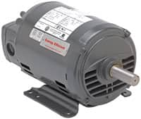 US Motors - 1 hp, ODP Enclosure, No Thermal Protection, 3,450 RPM, 208-230/460 Volt, 60 Hz, Three Phase Energy Efficient Motor - Size 56 Frame, Rigid Mount, 1 Speed, Ball Bearings, 2.8-2.9/1.4 Full Load Amps, B Class Insulation, Reversible - A1 Tooling