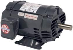 US Motors - 7-1/2 hp, ODP Enclosure, No Thermal Protection, 1,185 RPM, 230/460 Volt, 60 Hz, Three Phase Premium Efficient Motor - Size 254T Frame, Rigid Mount, 1 Speed, Ball Bearings, 20.3/10.1 Full Load Amps, F Class Insulation - A1 Tooling