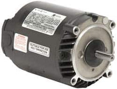 US Motors - 1/2 hp, ODP Enclosure, No Thermal Protection, 1,725 RPM, 208-230/460 Volt, 60 Hz, Polyphase Motor - Size 56C Frame, C-Face Mount, 1 Speed, Ball Bearings, 1.98-1.9/.98 Full Load Amps, B Class Insulation - A1 Tooling