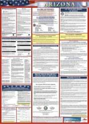 NMC - 24" Wide x 40" High Laminated Paper Labor Law Information Poster - Arizona Jurisdiction, 0.03" Thick, Spanish - A1 Tooling