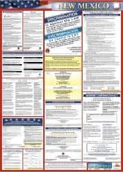 NMC - 24" Wide x 40" High Laminated Paper Labor Law Information Poster - New Mexico Jurisdiction, 0.03" Thick, Spanish - A1 Tooling