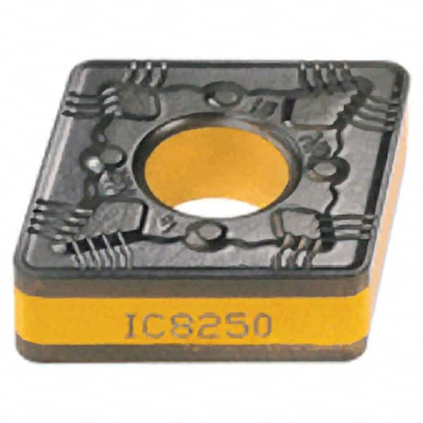 Iscar - CNMG432 NR Grade IC4028 Carbide Turning Insert - TiCN/Al2O3/TiN Finish, 80° Diamond, 1/2" Inscr Circle, 3/16" Thick, 1/32" Corner Radius - A1 Tooling