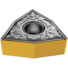 Iscar - WNMG3-1 SF Grade IC907 Carbide Turning Insert - TiAlN/TiN Finish, 80° Trigon, 3/8" Inscr Circle, 5/32" Thick, 1/64" Corner Radius - A1 Tooling