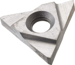 Interstate - 32TNMC Grade I22, 3/32" Cutting Width Carbide Grooving Insert - 0.15" Max Depth of Cut, Right Hand, Uncoated - A1 Tooling