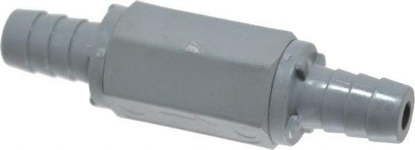 Specialty Mfr - 1/2" PVC Check Valve - Inline, Barb x Barb, 125 WOG - A1 Tooling