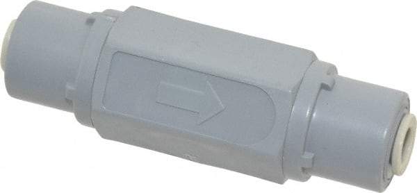 Specialty Mfr - 1/4" PVC Check Valve - Inline, Push To Connect x Push To Connect, 125 WOG - A1 Tooling