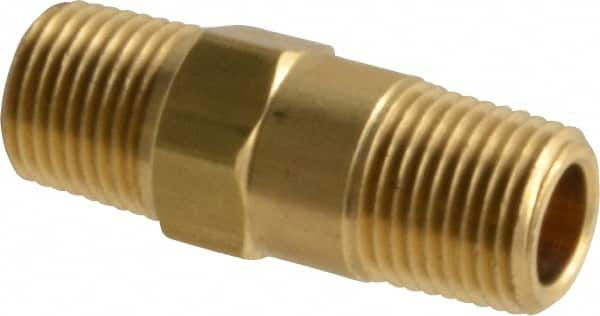 Specialty Mfr - 1/8" Brass Check Valve - Inline, MNPT x MNPT, 500 WOG - A1 Tooling