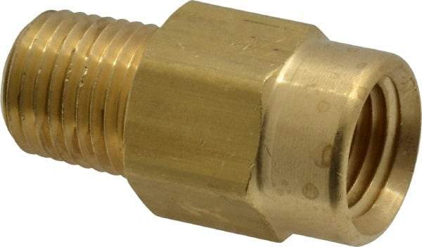 Specialty Mfr - 1/4" Brass Check Valve - Inline, FNPT x MNPT, 500 WOG - A1 Tooling