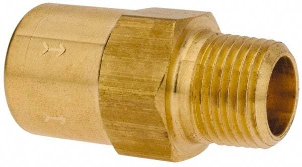 Specialty Mfr - 3/8" Brass Check Valve - Inline, FNPT x MNPT, 500 WOG - A1 Tooling