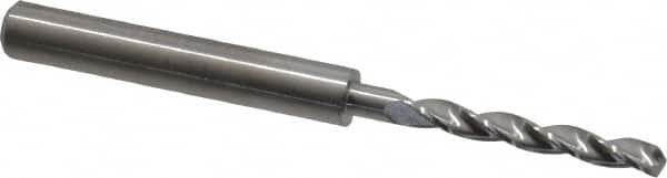 M.A. Ford - 3.4mm 150° Solid Carbide Jobber Drill - Bright Finish, Right Hand Cut, Parabolic Flute, Straight Shank, 66mm OAL, Standard Point - A1 Tooling