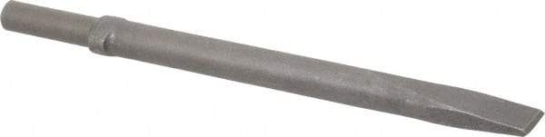 Ingersoll-Rand - 1" Head Width, 12" OAL, Flat Chisel - Round Drive, Round Shank, Steel - A1 Tooling