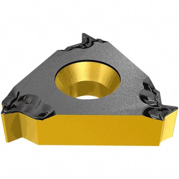 Iscar - 16EL External Left Hand ISO Laydown Threading Insert - Grade IC908, TiAlN Coated Carbide, 9.53mm Inscribed Circle - A1 Tooling