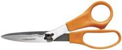 Fiskars - 2-1/2" LOC, 7-1/2" OAL Stainless Steel Premier Take Apart Shears - Ambidextrous, Serrated, Plastic Straight Handle, For Fabrics, Textiles - A1 Tooling