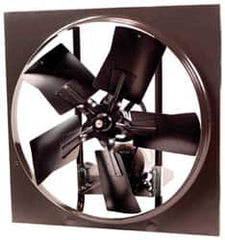 Fantech - 36" Blade, Belt Drive, 1-1/2 hp, 16,160 CFM, Totally Enclosed Exhaust Fan - 40" Opening Height x 40" Opening Width, 16" Deep, 8" Projection, 120/208 to 230 Volt, 1 Speed, Single Phase - A1 Tooling