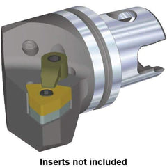 Kennametal - Right Hand Cut, Size KM32, WN.. Insert Compatiblity, External Modular Turning & Profiling Cutting Unit Head - 22mm Ctr to Cutting Edge, 35mm Head Length, Through Coolant, Series Kenloc - A1 Tooling