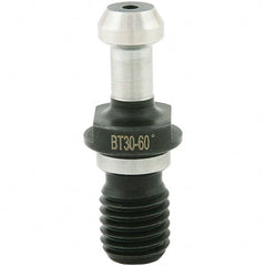 Retention Knob: BT30, M12 Thread, 60 ° Angle Radius, 11 mm Knob Dia 1.6929″ OAL