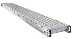 Made in USA - 20 Ft. Long x 20 Inches Wide, 2 Man Aluminum Scaffold Plank - A1 Tooling