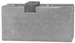 Atlas Workholding - Tongue & Groove Attachment, Square Soft Lathe Chuck Jaw - Steel, 3" Btw Mount Hole Ctrs, 5-3/16" Long x 2-1/4" Wide x 2.81" High, 1/2" Groove - A1 Tooling