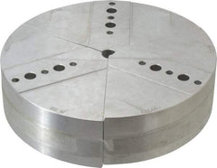 Abbott Workholding Products - 8" & Up Chuck Capacity, Northfield Attachment, Round Soft Lathe Chuck Jaw - 3 Jaws, Aluminum, 7.92" Wide x 2" High - A1 Tooling