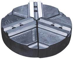 Abbott Workholding Products - 15" & Up Chuck Capacity, 1.5mm x 60° Serrated Attachment, Round Soft Lathe Chuck Jaw - 3 Jaws, Cast Aluminum, 1.6929" Btw Mount Hole Ctrs, 24" Wide x 4" High, 0.8661" Groove, 0.7874" & 20mm Fastener - A1 Tooling